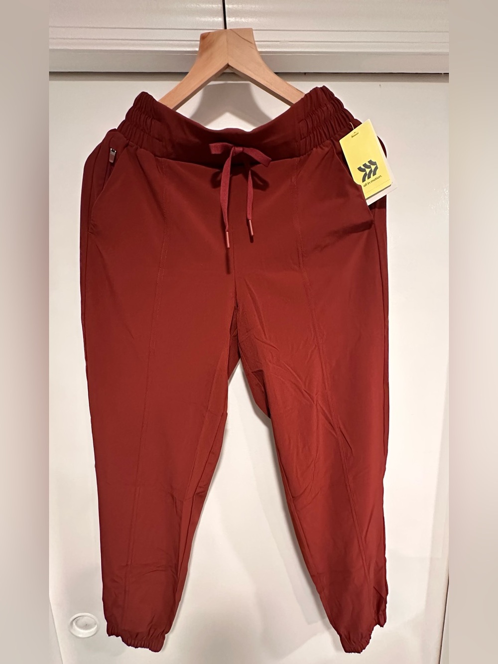 all in motion Rust Red Drawstring Joggers